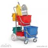 Upratovací vozík STEP + vedrá 2x6L