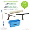 Set na čistenie okien 35 cm a teleskopická tyč 60-120 cm