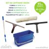 Set na umývanie okien 45 cm a teleskopická tyč 60-120 cm