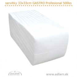 Servítky GASTRO PROFESIONAL 33 x 33 cm 500 ks