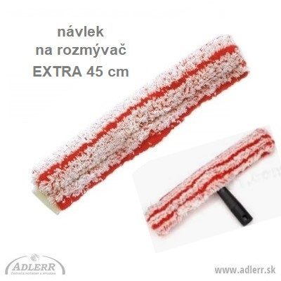 Návlek na rozmývač EXTRA 45 cm - červené pásiky